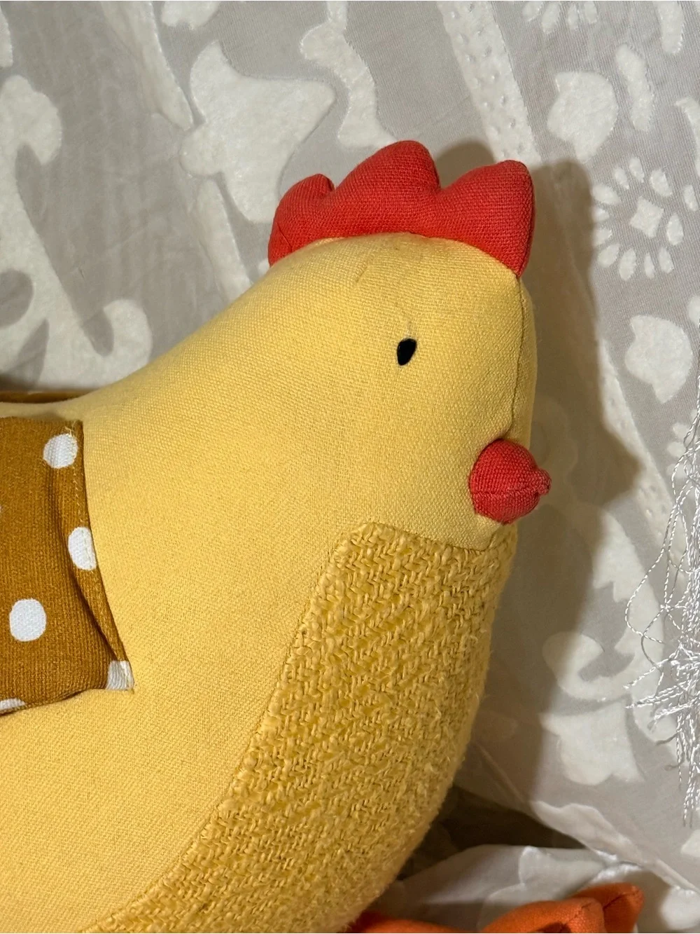 Pillowfort Chicken Hen Pillow Yellow Farmhouse Cottagecore Decor